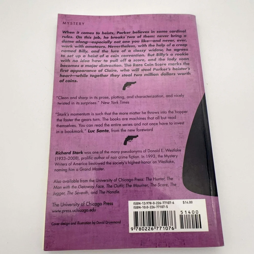 The Rare Coin Score (Parker Novel) by Richard Stark‎ Paperback EUC